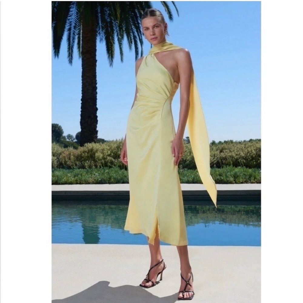 Misha Estra Dress in Yellow